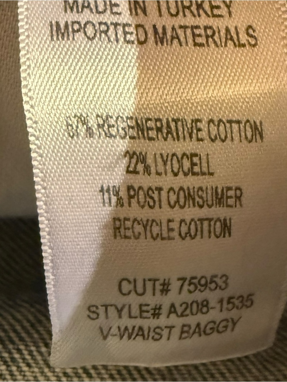 AGOLDE Women’s V-Waist Baggy Light Blue Denim Jeans Size 29 Wide Leg in prevail - Picture 9 of 11
